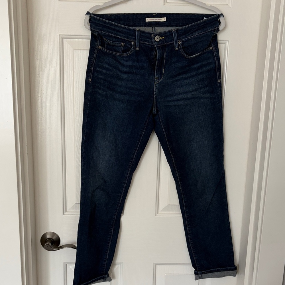 Signature by Levi Strauss Dark Indigo Ankle Jeans